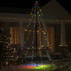 vidaXL Weihnachtsbaum Kegelform 360 LEDs Indoor und Outdoor 143x250 cm
