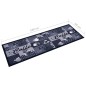 vidaXL Küchenteppich Waschbar Kaffee Blau 60x180 cm vidaXL Küchenteppich Waschbar Kaffee Blau 60x180 cm