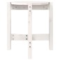 vidaXL Couchtisch Weiß Ø 42,5x45 cm Massivholz Kiefer vidaXL Couchtisch Weiß Ø 42,5x45 cm Massivholz Kiefer