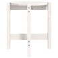 vidaXL Couchtisch Weiß Ø 42,5x45 cm Massivholz Kiefer vidaXL Couchtisch Weiß Ø 42,5x45 cm Massivholz Kiefer