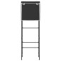 vidaXL Toilettenregal 2 Ablagen Schwarz 56x30x170 cm Eisen vidaXL Toilettenregal 2 Ablagen Schwarz 56x30x170 cm Eisen