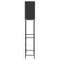 vidaXL Toilettenregal 2 Ablagen Schwarz 56x30x170 cm Eisen vidaXL Toilettenregal 2 Ablagen Schwarz 56x30x170 cm Eisen