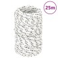 vidaXL Bootsseil Geflochten Weiß 2 mmx25 m Polyester vidaXL Bootsseil Geflochten Weiß 2 mmx25 m Polyester