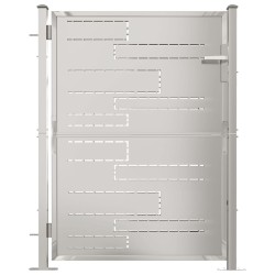 vidaXL Gartentor 100x125 cm Edelstahl
