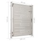 vidaXL Gartentor 100x125 cm Edelstahl vidaXL Gartentor 100x125 cm Edelstahl