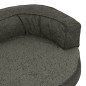 vidaXL Hundematratze Ergonomisch 75x53cm Leinenoptik Fleece Dunkelgrau vidaXL Hundematratze Ergonomisch 75x53cm Leinenoptik Fleece Dunkelgrau