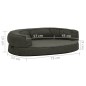 vidaXL Hundematratze Ergonomisch 75x53cm Leinenoptik Fleece Dunkelgrau vidaXL Hundematratze Ergonomisch 75x53cm Leinenoptik Fleece Dunkelgrau