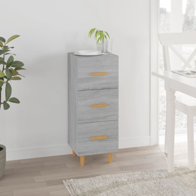 vidaXL Sideboard Grau Sonoma 34,5x34x90 cm Holzwerkstoff vidaXL Sideboard Grau Sonoma 34,5x34x90 cm Holzwerkstoff