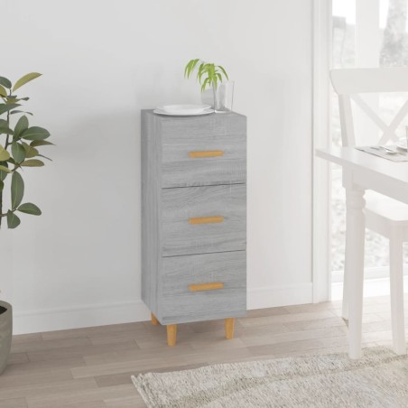 vidaXL Sideboard Grau Sonoma 34,5x34x90 cm Holzwerkstoff