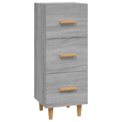 vidaXL Sideboard Grau Sonoma 34,5x34x90 cm Holzwerkstoff