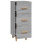 vidaXL Sideboard Grau Sonoma 34,5x34x90 cm Holzwerkstoff vidaXL Sideboard Grau Sonoma 34,5x34x90 cm Holzwerkstoff