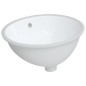 Waschbecken Weiß 49x40,5x21 cm Oval Keramik Waschbecken Weiß 49x40,5x21 cm Oval Keramik