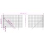 vidaXL Maschendrahtzaun Anthrazit 1,4x10 m Verzinkter Stahl vidaXL Maschendrahtzaun Anthrazit 1,4x10 m Verzinkter Stahl