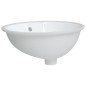 Waschbecken Weiß 49x40,5x21 cm Oval Keramik Waschbecken Weiß 49x40,5x21 cm Oval Keramik