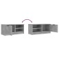 vidaXL TV-Schrank Betongrau 80x35x36,5 cm Holzwerkstoff vidaXL TV-Schrank Betongrau 80x35x36,5 cm Holzwerkstoff
