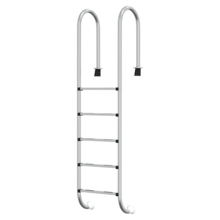 vidaXL Pool-Leiter 54x38x211 cm Edelstahl 304