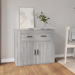 vidaXL Sideboard Grau Sonoma 80x33x70 cm Holzwerkstoff