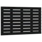 vidaXL Wand-Kopfteil Schwarz 96x3x63 cm Massivholz Kiefer