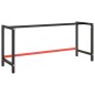 vidaXL Werkbankgestell Mattschwarz und Mattrot 180x57x79 cm Metall vidaXL Werkbankgestell Mattschwarz und Mattrot 180x57x79 cm Metall