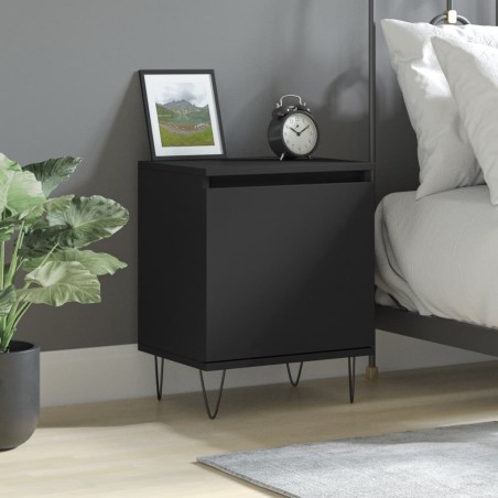 vidaXL Nachttisch Schwarz 40x30x50 cm Holzwerkstoff
