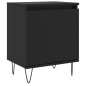 vidaXL Nachttisch Schwarz 40x30x50 cm Holzwerkstoff vidaXL Nachttisch Schwarz 40x30x50 cm Holzwerkstoff