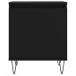 vidaXL Nachttisch Schwarz 40x30x50 cm Holzwerkstoff vidaXL Nachttisch Schwarz 40x30x50 cm Holzwerkstoff