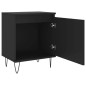 vidaXL Nachttisch Schwarz 40x30x50 cm Holzwerkstoff vidaXL Nachttisch Schwarz 40x30x50 cm Holzwerkstoff