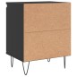vidaXL Nachttisch Schwarz 40x30x50 cm Holzwerkstoff vidaXL Nachttisch Schwarz 40x30x50 cm Holzwerkstoff