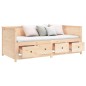 vidaXL Tagesbett 75x190 cm Massivholz Kiefer vidaXL Tagesbett 75x190 cm Massivholz Kiefer