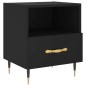 vidaXL Nachttisch Schwarz 40x35x47,5 cm Holzwerkstoff vidaXL Nachttisch Schwarz 40x35x47,5 cm Holzwerkstoff