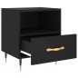 vidaXL Nachttisch Schwarz 40x35x47,5 cm Holzwerkstoff vidaXL Nachttisch Schwarz 40x35x47,5 cm Holzwerkstoff