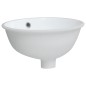 Waschbecken Weiß 33x29x16,5 cm Oval Keramik Waschbecken Weiß 33x29x16,5 cm Oval Keramik