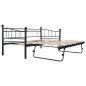 vidaXL Bettgestell Schwarz Stahl 180×200/90×200 cm vidaXL Bettgestell Schwarz Stahl 180×200/90×200 cm