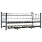 vidaXL Bettgestell Schwarz Stahl 180×200/90×200 cm vidaXL Bettgestell Schwarz Stahl 180×200/90×200 cm