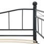vidaXL Bettgestell Schwarz Stahl 180×200/90×200 cm vidaXL Bettgestell Schwarz Stahl 180×200/90×200 cm