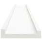 vidaXL Bilderleisten 2 Stk. Weiß 80x9x3 cm MDF vidaXL Bilderleisten 2 Stk. Weiß 80x9x3 cm MDF