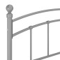 vidaXL Bettgestell Grau Metall 140x200 cm vidaXL Bettgestell Grau Metall 140x200 cm