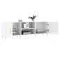 vidaXL TV-Schrank Hochglanz-Weiß 150x30x50 cm Holzwerkstoff vidaXL TV-Schrank Hochglanz-Weiß 150x30x50 cm Holzwerkstoff