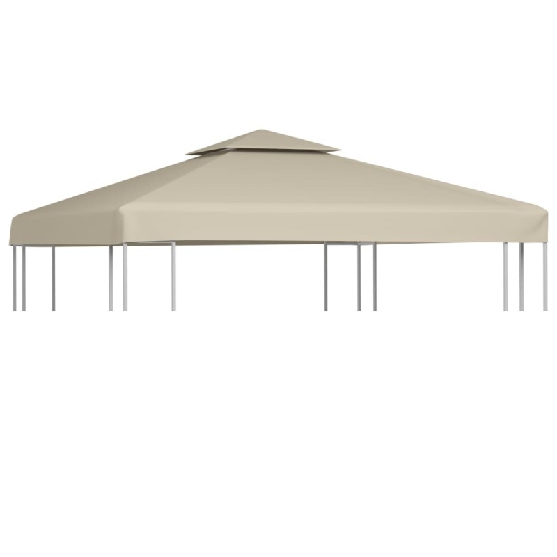vidaXL Pavillon-Ersatzdach 310 g/m² Beige 3x3 m vidaXL Pavillon-Ersatzdach 310 g/m² Beige 3x3 m