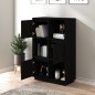 vidaXL Highboard Schwarz 74x35x117 cm Massivholz Kiefer vidaXL Highboard Schwarz 74x35x117 cm Massivholz Kiefer