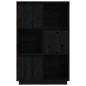 vidaXL Highboard Schwarz 74x35x117 cm Massivholz Kiefer vidaXL Highboard Schwarz 74x35x117 cm Massivholz Kiefer