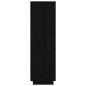 vidaXL Highboard Schwarz 74x35x117 cm Massivholz Kiefer vidaXL Highboard Schwarz 74x35x117 cm Massivholz Kiefer
