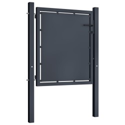 vidaXL Gartentor Stahl 100 x 75 cm Anthrazit