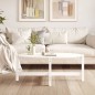 vidaXL Couchtisch Weiß 118x63x45 cm Massivholz Kiefer vidaXL Couchtisch Weiß 118x63x45 cm Massivholz Kiefer