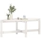 vidaXL Couchtisch Weiß 118x63x45 cm Massivholz Kiefer vidaXL Couchtisch Weiß 118x63x45 cm Massivholz Kiefer
