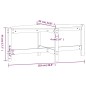 vidaXL Couchtisch Weiß 118x63x45 cm Massivholz Kiefer vidaXL Couchtisch Weiß 118x63x45 cm Massivholz Kiefer