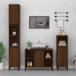vidaXL Waschbeckenunterschrank Braun Eichen-Optik 80x33x60 cm vidaXL Waschbeckenunterschrank Braun Eichen-Optik 80x33x60 cm