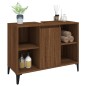 vidaXL Waschbeckenunterschrank Braun Eichen-Optik 80x33x60 cm vidaXL Waschbeckenunterschrank Braun Eichen-Optik 80x33x60 cm