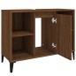 vidaXL Waschbeckenunterschrank Braun Eichen-Optik 80x33x60 cm vidaXL Waschbeckenunterschrank Braun Eichen-Optik 80x33x60 cm