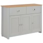 vidaXL Sideboard Grau 112x35x81 cm vidaXL Sideboard Grau 112x35x81 cm